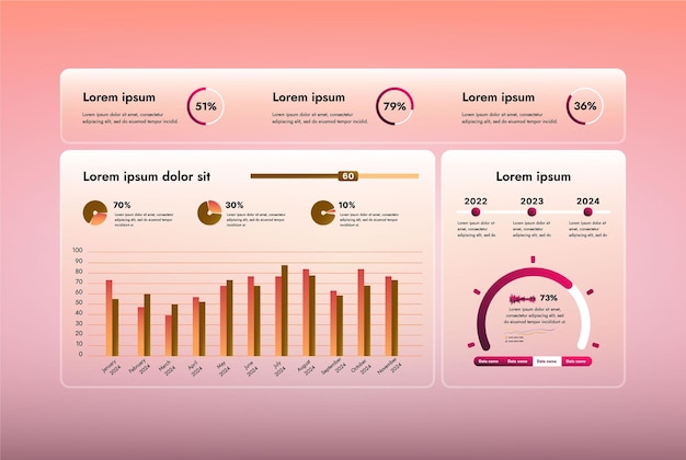 This is an infographic image illustrating business processes It is a template vector illustration