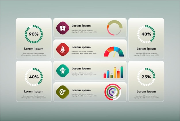 This is an infographic image illustrating business processes It is a template vector illustration