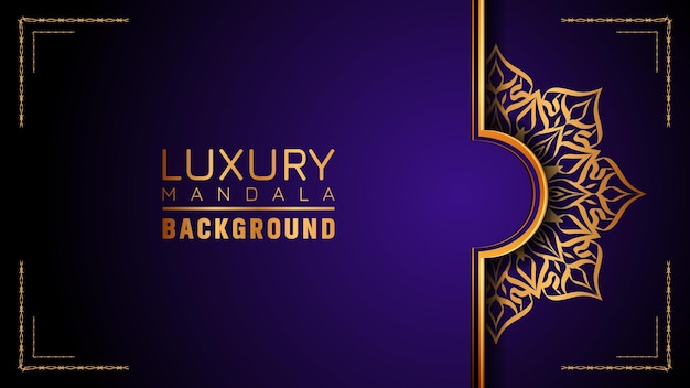 This is Luxury ornamental mandala logo background, arabesque style.