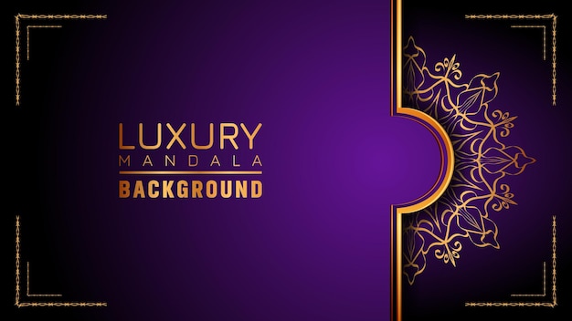 This is Luxury ornamental mandala logo background, arabesque style.