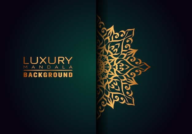 This is Luxury ornamental mandala logo background, arabesque style.