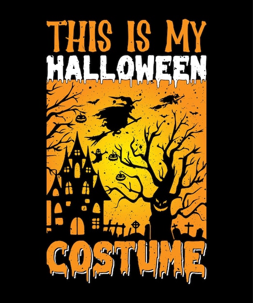 This is my Halloween costume.
HALLOWEEN T shirt Design.