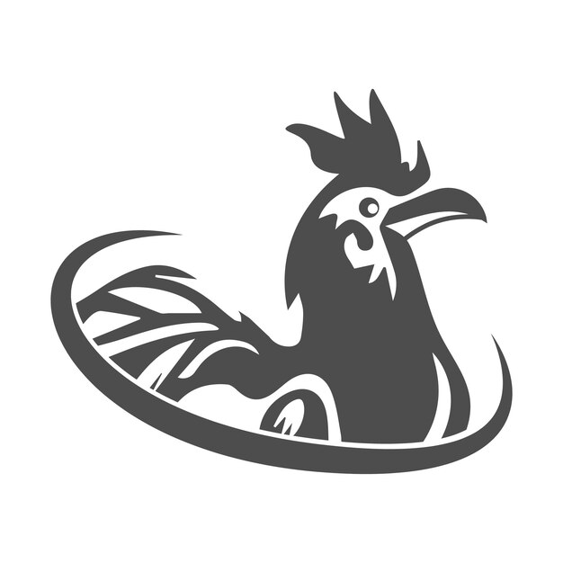 Vector this is rooster icon vector illustration