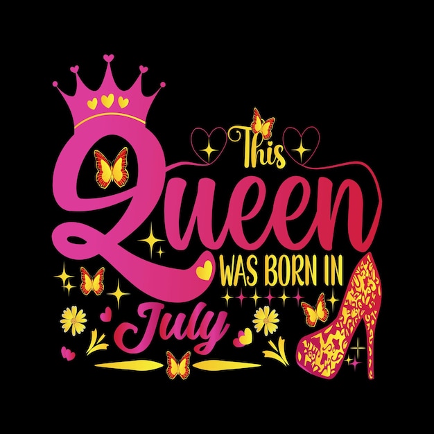 Vector this queen was born in july