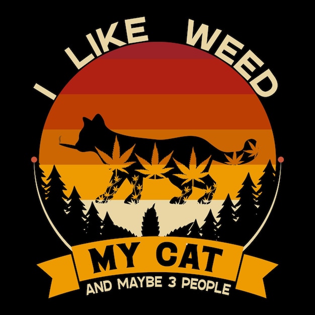 This Woman Runs On Cats And Weed  Design