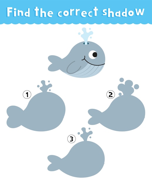 This worksheet on the right shade for kids Find the correct shadow Shadow matching worksheet