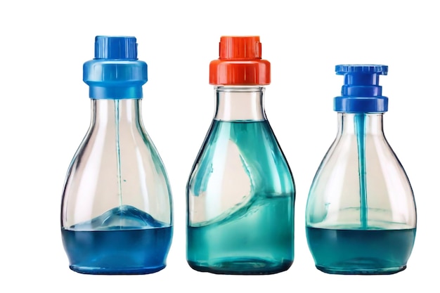 three bottles of blue liquid are shown with one that says quot blue quot