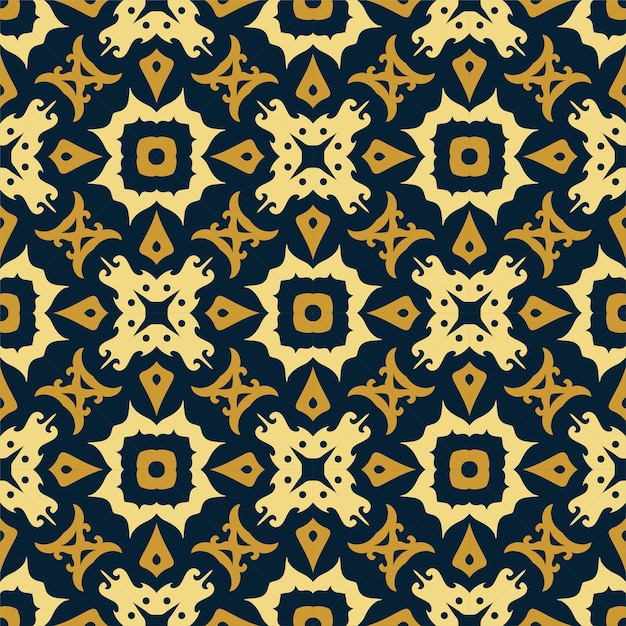 Three colors pattern ornament background. Ethnic seamless ready for print