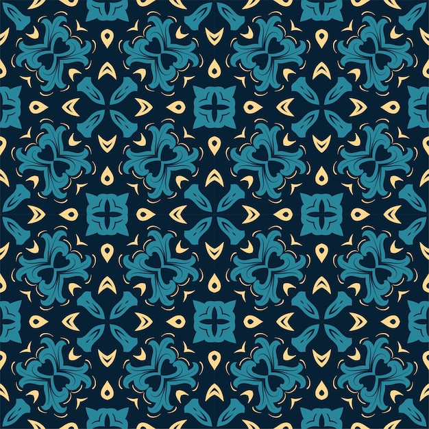 Three colors pattern ornament shape. Simple seamless abstract background