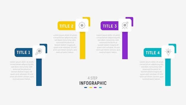 Vector three step infographic label design vector template with line icons process steps diagram