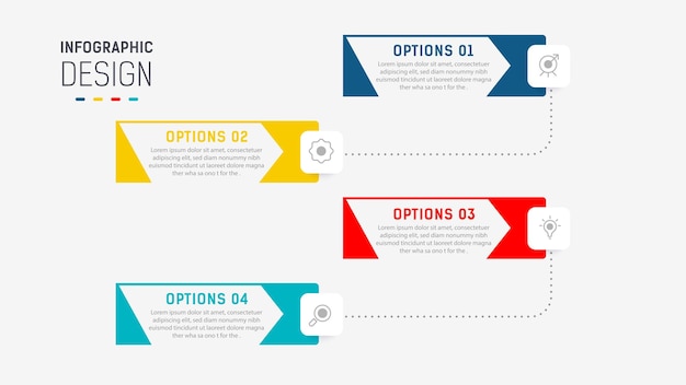 Vector three step infographic label design vector template with line icons process steps diagram