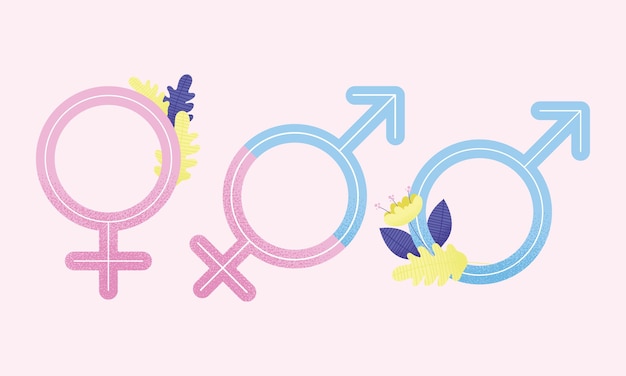 Three world sexual health day symbols