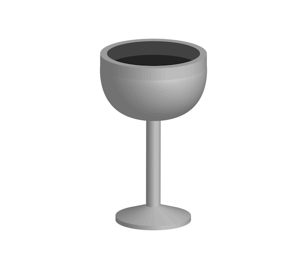 Threedimensional champagne cup