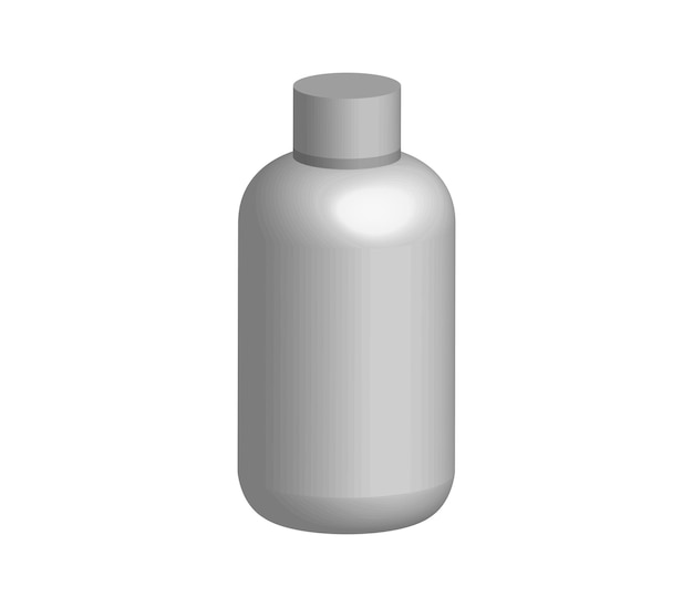 Threedimensional cosmetic bottle