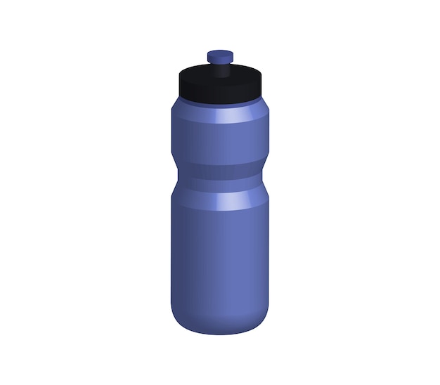 Threedimensional fitness bottle