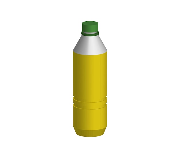 Threedimensional lemonade bottle