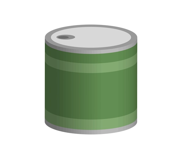 Threedimensional olive tin can