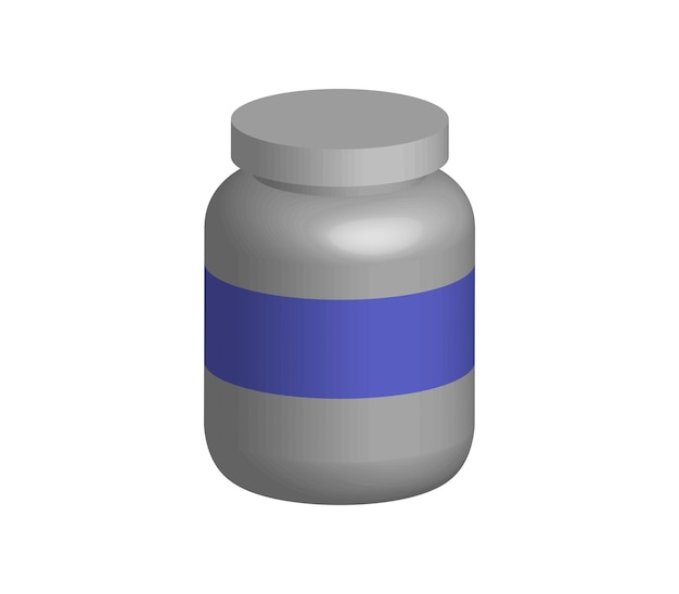 Threedimensional pill bottle