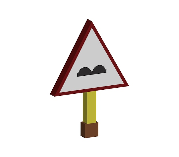 Threedimensional road sign