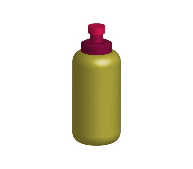 Threedimensional shampoo bottle