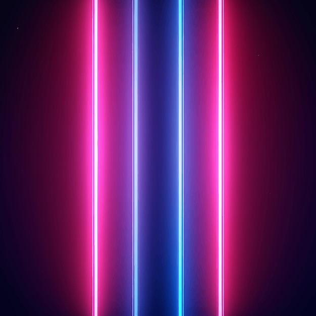 Vector threedimensional spectrum stage tunnel illumination render cyber virtual lines neon perspect