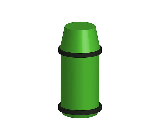 Threedimensional thermos bottle