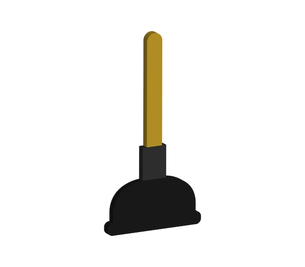 Threedimensional toilet plunger