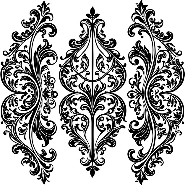 Vector threedimensional victorian beauty in a mordern vector style