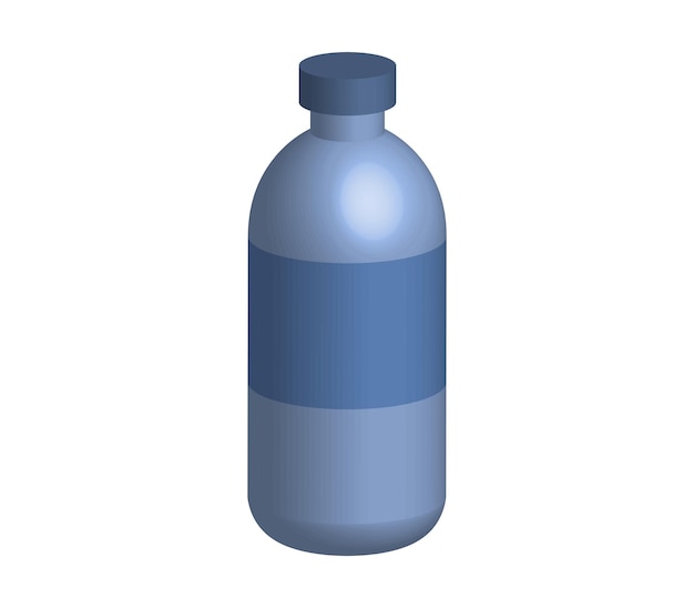 Threedimensional water bottle