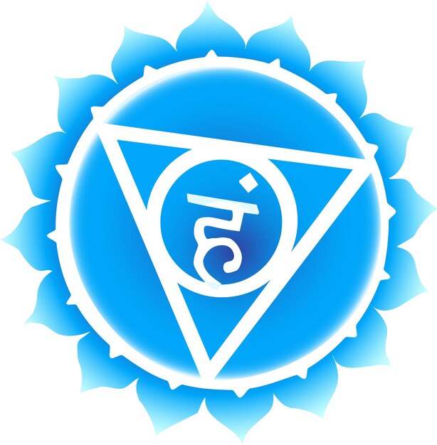 Vector throat chakra