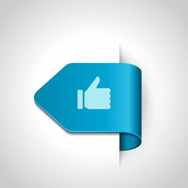 Thumb up icon vector design element