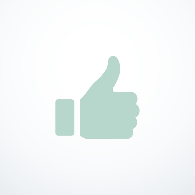 Thumb up like icon Vector illustration