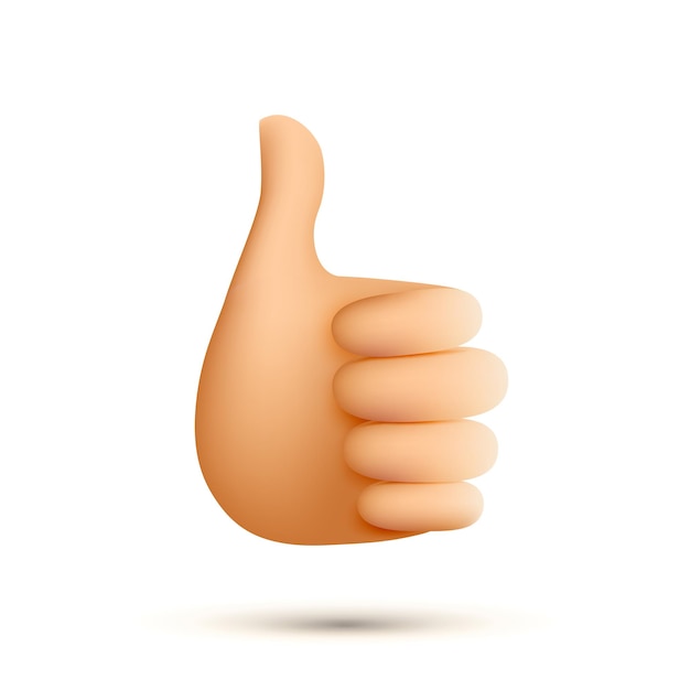 Thumb up sign icon illustration