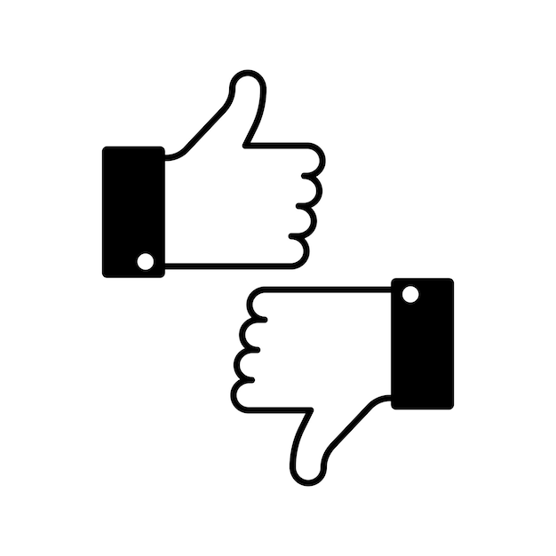 Thumbs icon vector design element