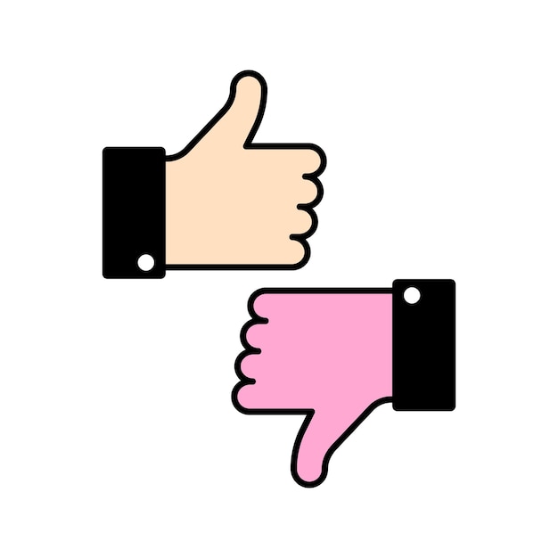 Thumbs icon vector design element