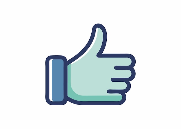 Vector thumbs up icon design elegant vector illustrations art