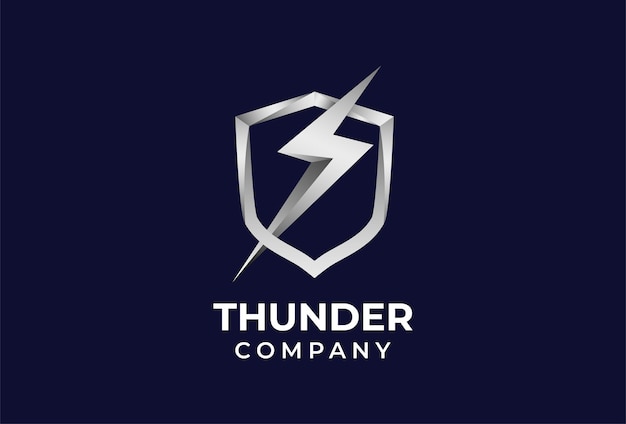 Thunder bolt logo design inspiration vector illustration