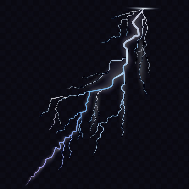 Thunderbolt Glowing realistic light effects