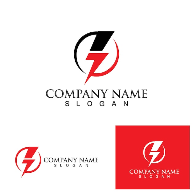 Thunderbolt lightning flash logo vector eps