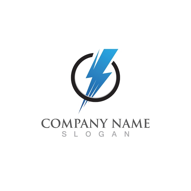 Thunderbolt logo and symbol vector image