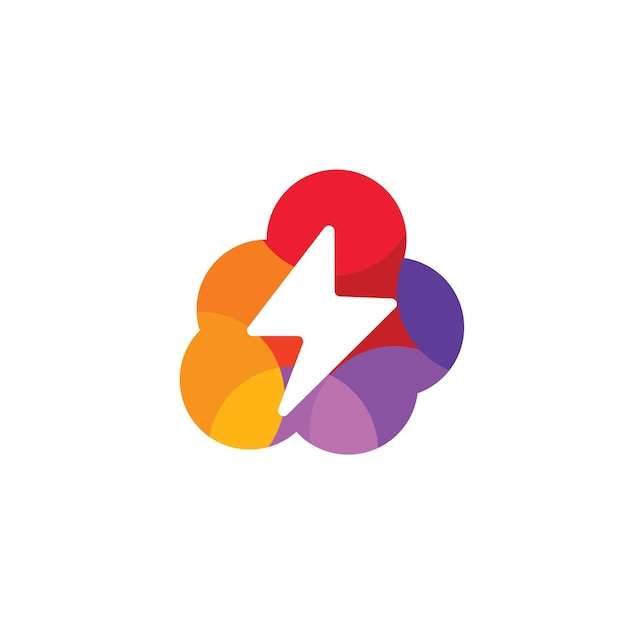 Thunderbolt logo and symbol vector