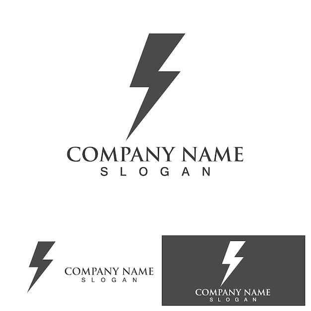 Thunderbolt logo and symbol vector