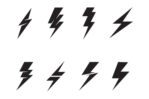 Thunderbolt logo and symbol vector