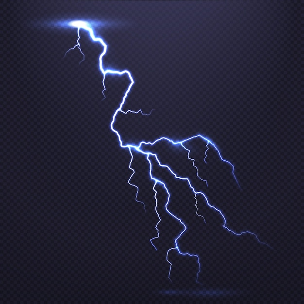 Thunderbolt with sparks