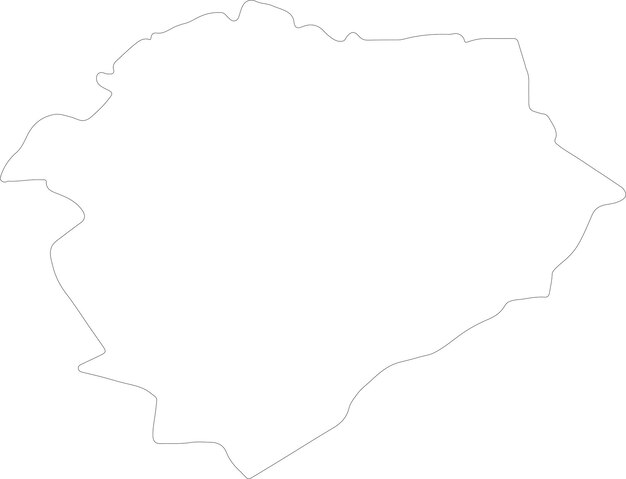 Vector tiaret algeria outline map