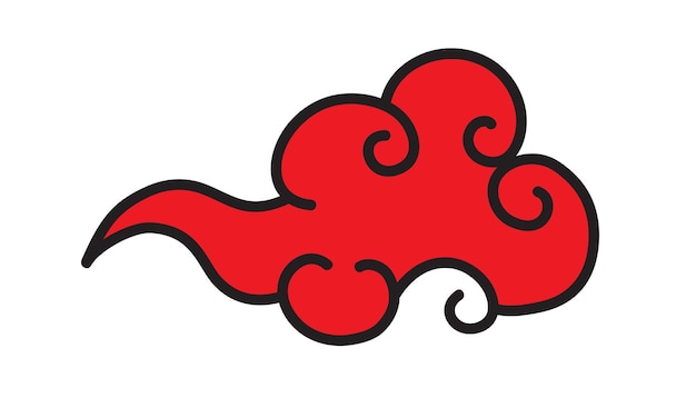 Tibetan vector cloud symbol elegant style