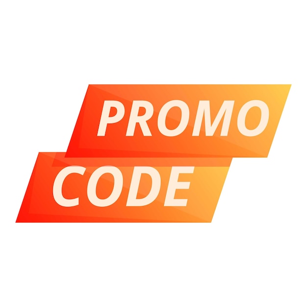 Ticket promo code icon cartoon vector Discount promotion Rule access