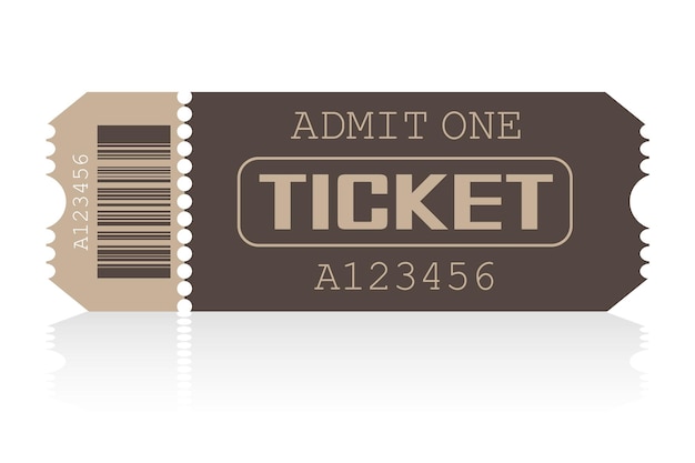 Ticket Vector illustration for websites applications cinemas clubs mass events and creative design Flat style