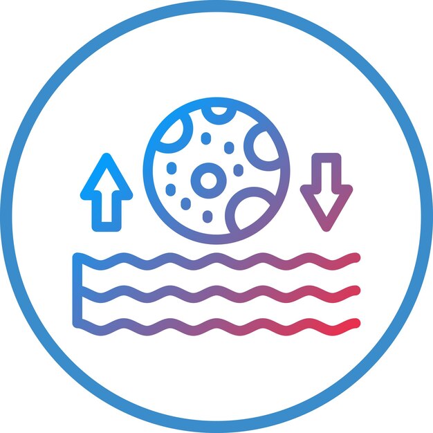 Vector tide icon style