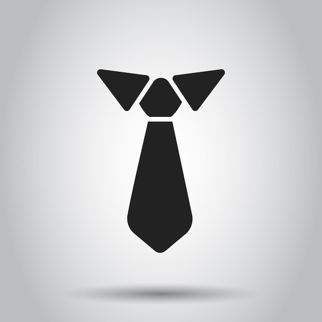 Tie flat icon Necktie vector illustration